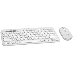 LOGITECH Pebble 2 Bluetooth Keyboard Combo - TONAL WHITE - US INT'L - 1
