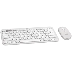 LOGITECH Pebble 2 Bluetooth Keyboard Combo - TONAL WHITE - US INT'L - 1