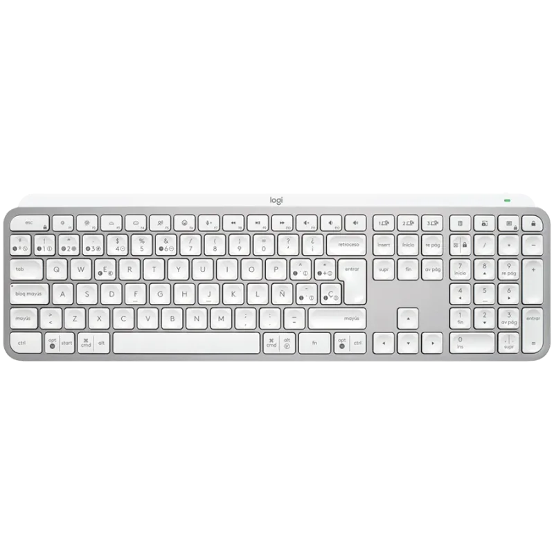 LOGITECH MX Keys S Bluetooth Illuminated Keyboard - PALE GREY - US INT'L - 1
