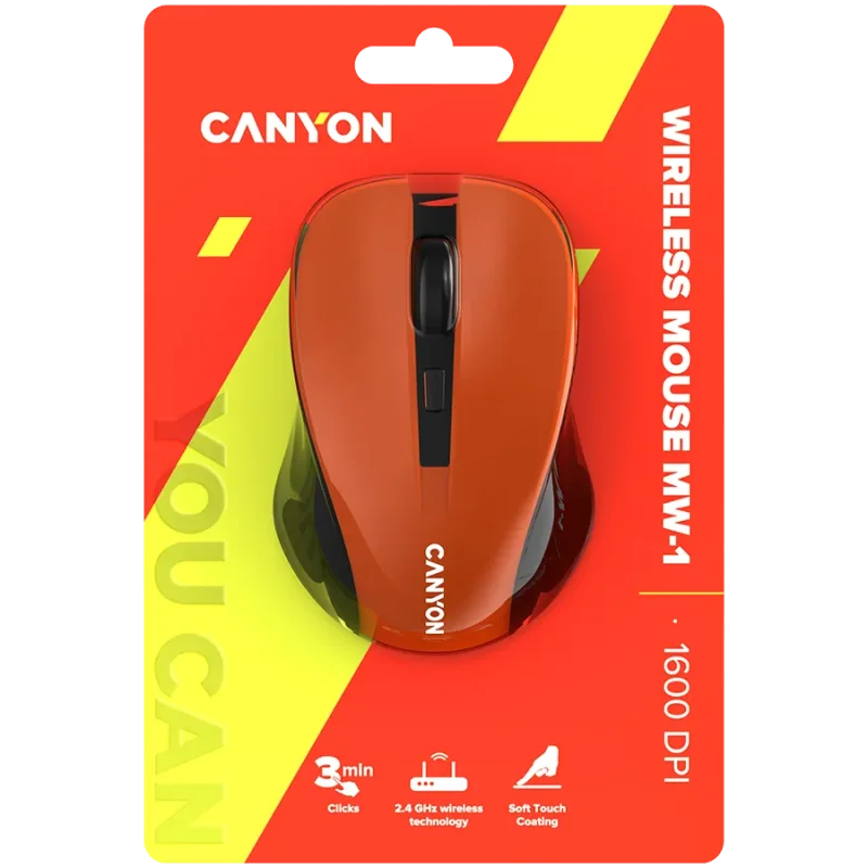 CANYON mouse MW-1 Wireless Orange - 1