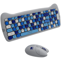 CANYON HSET-W6 EN Keyboard+Mouse Kitty Edition AAA+АА Wireless Blue - 4