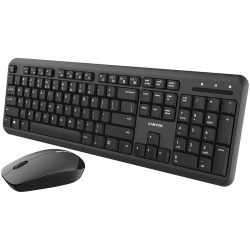 CANYON SET-W20 EN/BG Keyboard+Mouse Velvet Wireless Black - 1