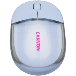 CANYON mouse OnClick 24 BT/ Wireless Transparent/Blue - 2