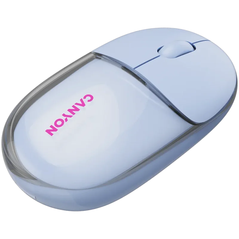 CANYON mouse OnClick 24 BT/ Wireless Transparent/Blue - 1