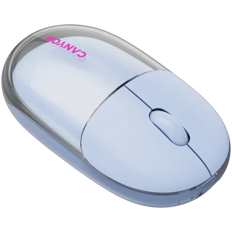 CANYON mouse OnClick 24 BT/ Wireless Transparent/Blue - 1