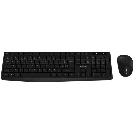 CANYON SET-W01 EN/BG Keyboard+Mouse Wireless Black - 1