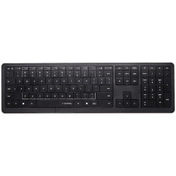 CLEVETURA CLVX 1 Touch-On-Keys AI Wireless Keyboard, ANSI US Windows Layout, Scissor Switches, Aluminum Chassis, Interactive RGB