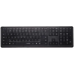 CLEVETURA CLVX 1 Touch-On-Keys AI Wireless Keyboard, ANSI US Windows Layout, Scissor Switches, Aluminum Chassis, Interactive RGB