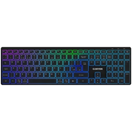 CANYON keyboard HKB-W11 UK/US RGB Dual Mode Wireless Black - 1