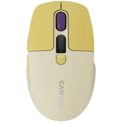 CANYON mouse MW-26 LCD Silent Dual Mode Wireless Yellow - 1