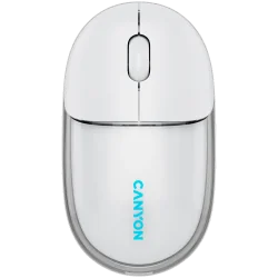 CANYON mouse OnClick 24 BT/ Wireless Transparent/White - 1