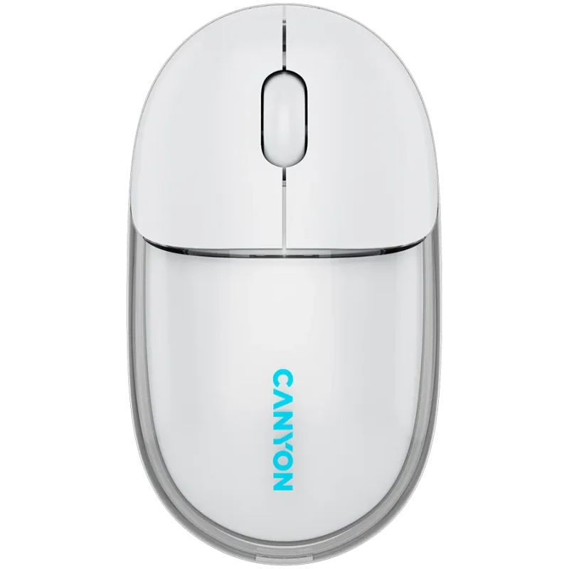 CANYON mouse OnClick 24 BT/ Wireless Transparent/White - 1