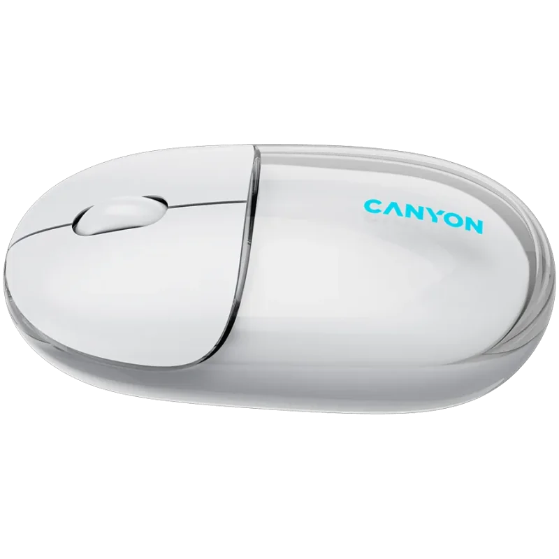 CANYON mouse OnClick 24 BT/ Wireless Transparent/White - 1