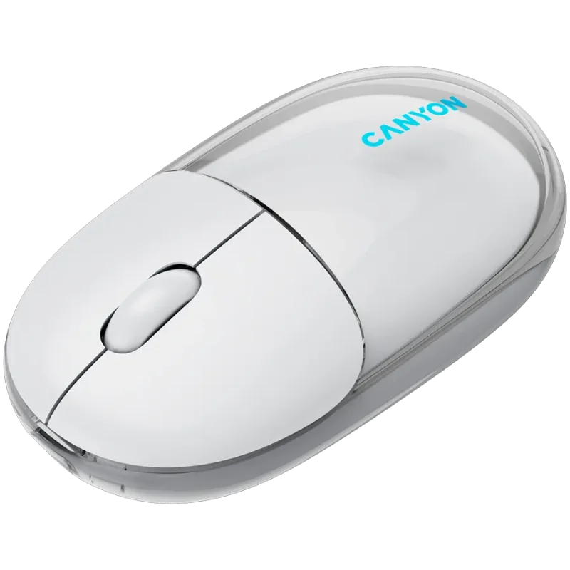 CANYON mouse OnClick 24 BT/ Wireless Transparent/White - 1