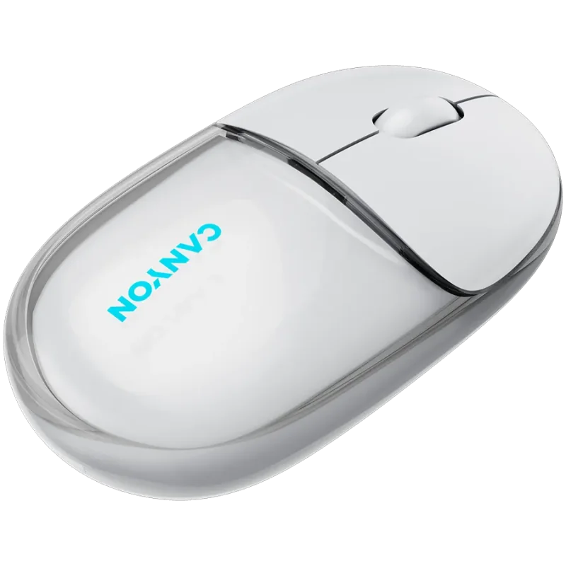 CANYON mouse OnClick 24 BT/ Wireless Transparent/White - 1