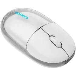 CANYON mouse OnClick 24 BT/ Wireless Transparent/White - 8