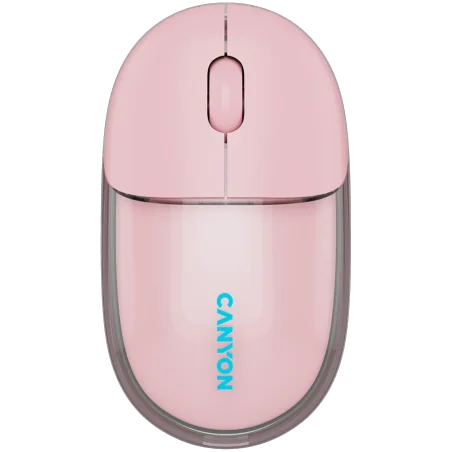 CANYON mouse OnClick 24 BT/ Wireless Transparent/Pink - 1