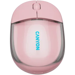 CANYON mouse OnClick 24 BT/ Wireless Transparent/Pink - 2