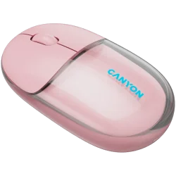 CANYON mouse OnClick 24 BT/ Wireless Transparent/Pink - 3