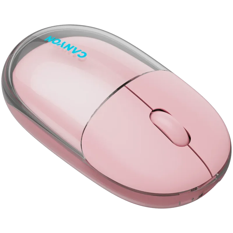 CANYON mouse OnClick 24 BT/ Wireless Transparent/Pink - 1
