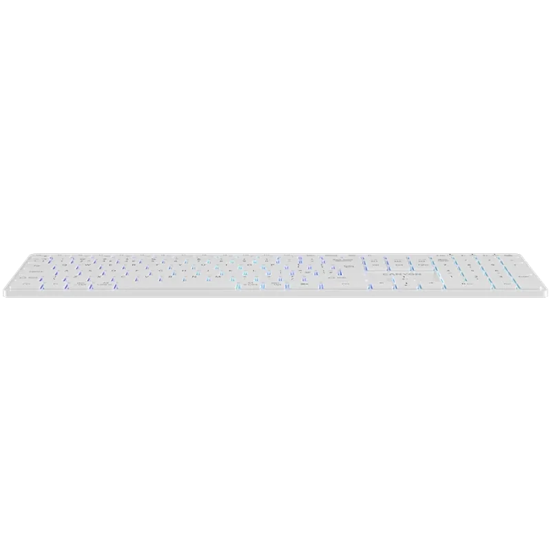 CANYON keyboard HKB-W11 UK/US RGB Dual Mode Wireless White - 1