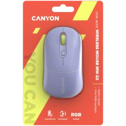 CANYON mouse MW-22 2in1 BT/ Wireless Lavender - 6