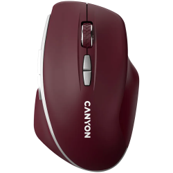 CANYON mouse MW-21 BlueLED 7buttons Wireless Burgundy Red - 1