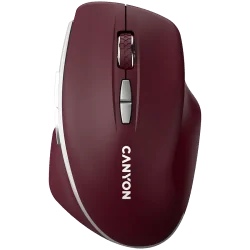 CANYON mouse MW-21 BlueLED 7buttons Wireless Burgundy Red - 1