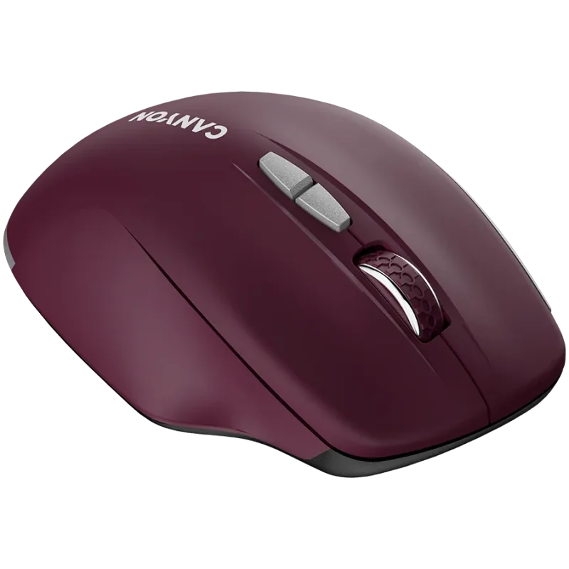CANYON mouse MW-21 BlueLED 7buttons Wireless Burgundy Red - 1