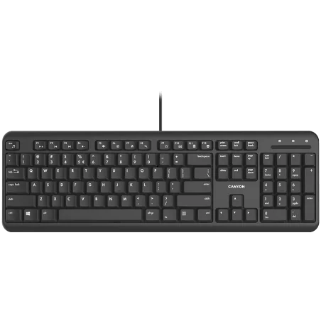 CANYON keyboard HKB-20 EN/BG Velvet Wired Black - 1