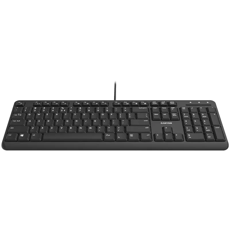 CANYON keyboard HKB-20 EN/BG Velvet Wired Black - 1