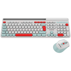 CANYON HSET-W5 EN Keyboard+Mouse AAA+AA Wireless White - 2