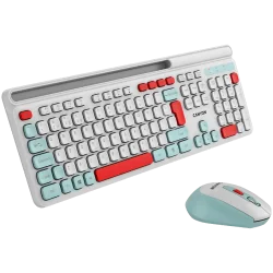 CANYON HSET-W5 EN Keyboard+Mouse AAA+AA Wireless White - 4
