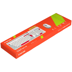 CANYON HSET-W5 EN Keyboard+Mouse AAA+AA Wireless White - 7