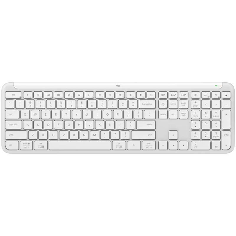 LOGITECH SIGNATURE SLIM WIRELESS KEYBOARD K950 - OFF WHITE - US INT'L - 2.4GHZ/BT - INTNL-973 - 1