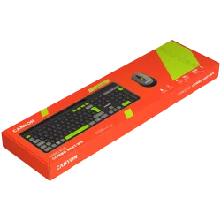 CANYON HSET-W5 EN Keyboard+Mouse AAA+AA Wireless Black - 7