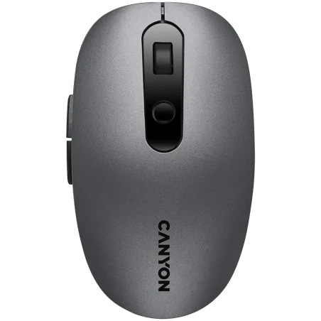 CANYON MW-9, 2 in 1 Wireless optical mouse with 6 buttons, DPI 800/1000/1200/1500, 2 mode(BT/ 2.4GHz), Battery AA*1pcs, Grey, 65