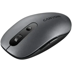 CANYON MW-9, 2 in 1 Wireless optical mouse with 6 buttons, DPI 800/1000/1200/1500, 2 mode(BT/ 2.4GHz), Battery AA*1pcs, Grey, 65