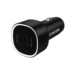 CANYON car charger OnDrive 60 PD 60W 2xUSB-C Black - 1