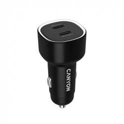 CANYON car charger OnDrive 60 PD 60W 2xUSB-C Black - 3