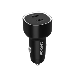 CANYON car charger OnDrive 60 PD 60W 2xUSB-C Black - 3