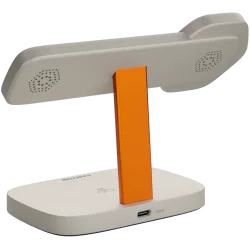 CANYON Wireless Charging Station Hexagon 310 3in1 LightGrey/Orange - 4