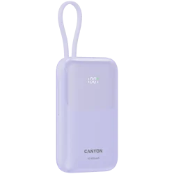 CANYON power bank OnPower 101 built-in cable 10000 mAh PD22.5W Purple - 3