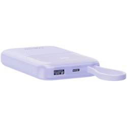 CANYON power bank OnPower 101 built-in cable 10000 mAh PD22.5W Purple - 5