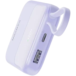 CANYON power bank OnPower 101 built-in cable 10000 mAh PD22.5W Purple - 6