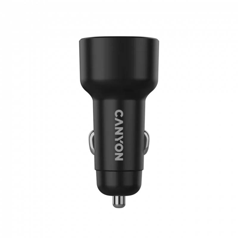 CANYON car charger OnDrive 48 PD 48W USB-A+USB-C Black - 1