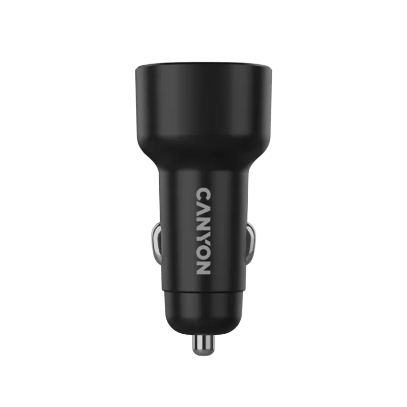 CANYON car charger OnDrive 48 PD 48W USB-A+USB-C Black - 1