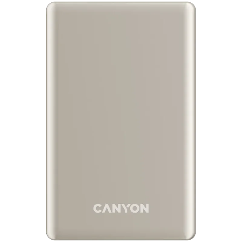 CANYON power bank OnPower 505 slim Magnetic 5000 mAh PD20W Beige - 1
