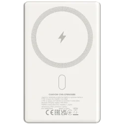 CANYON power bank OnPower 505 slim Magnetic 5000 mAh PD20W Beige - 3