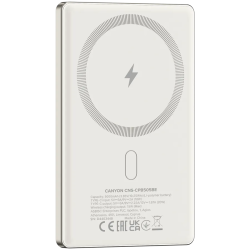 CANYON power bank OnPower 505 slim Magnetic 5000 mAh PD20W Beige - 4